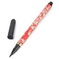 Red Koto Japanese Calligraphy Brush Pen and cap