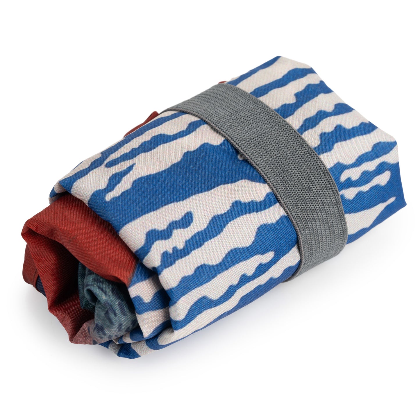 Red Mount Fuji Japanese Reusable Shopping Bag fold