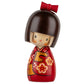 Red Plum Girl Japanese Kokeshi Doll