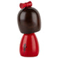 Red Plum Girl Japanese Kokeshi Doll back