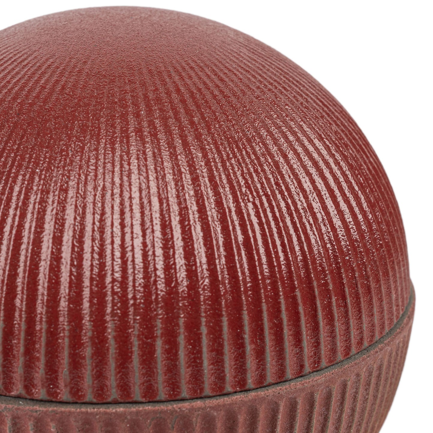 Red Temari Premium Japanese Bowl and Lid detail