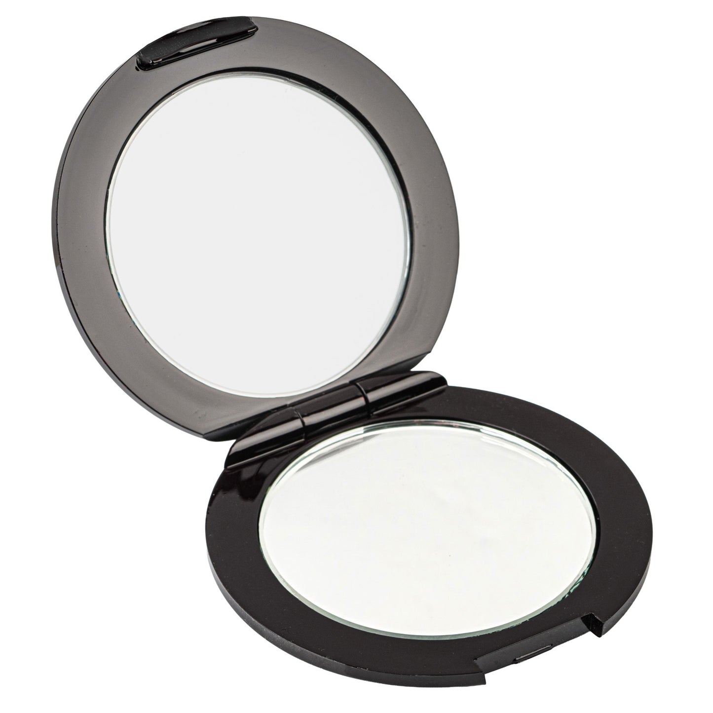 Round Musashino Lacquer Japanese Compact Mirror inside