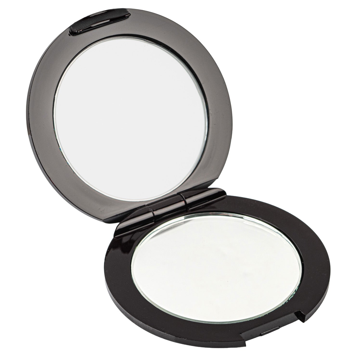 Round Musashino Lacquer Japanese Compact Mirror inside