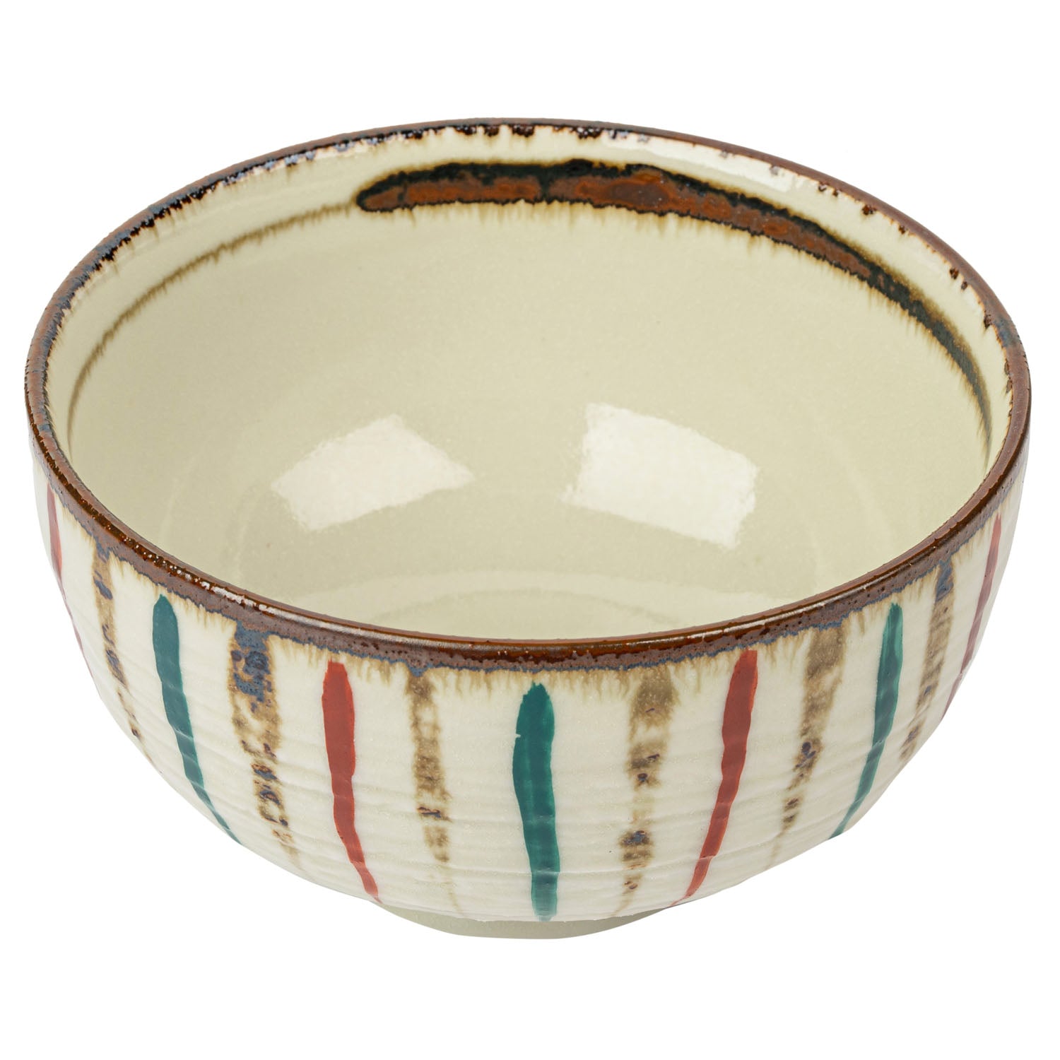 Sabi Tokusa Small Japanese Bowl open