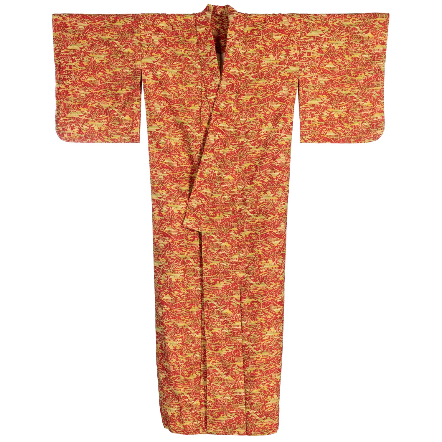 Saitama Vintage Japanese Kimono front and sleeve