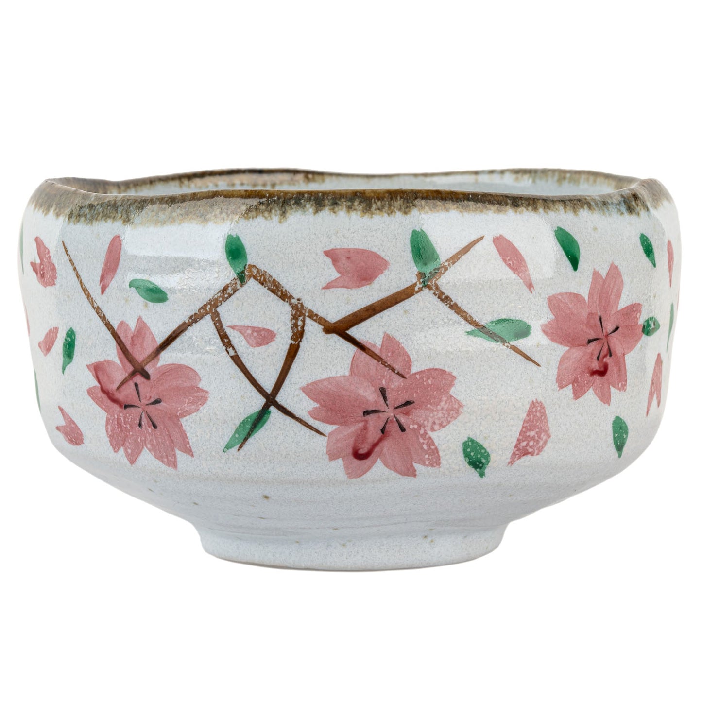 Sakura Fubuki Premium Japanese Matcha Tea Cup side