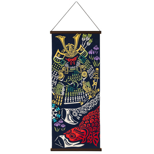 Samurai and Koi Japanese Tapestry Set