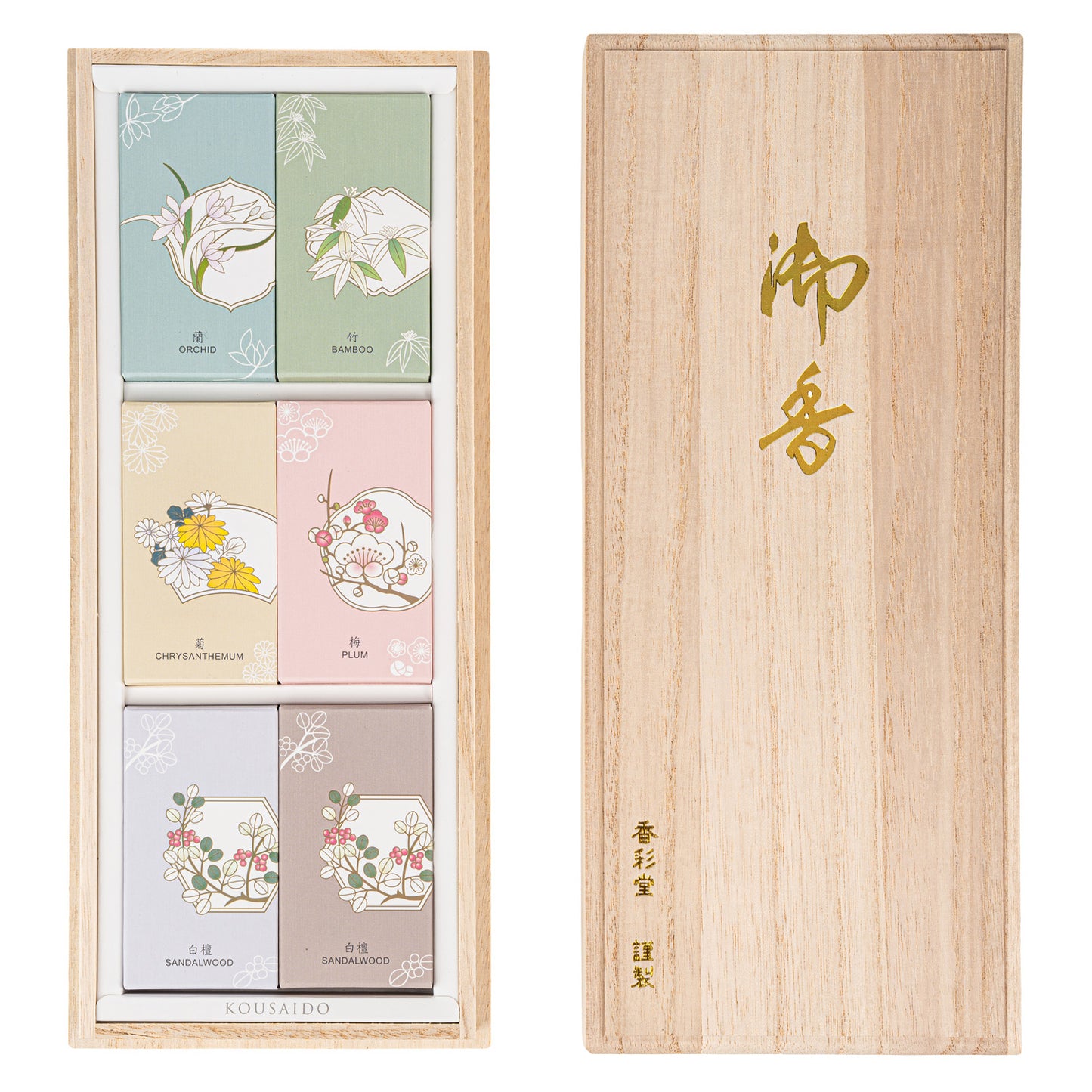 Seasonal Flower Japanese Incense Gift Set