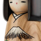 Serene Fuji Landscape Japanese Kokeshi Doll detail