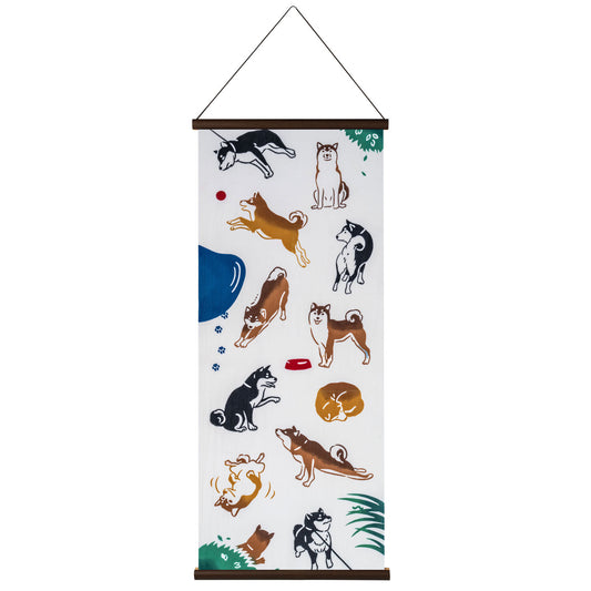 Shiba Inu Japanese Wall Hanging Set