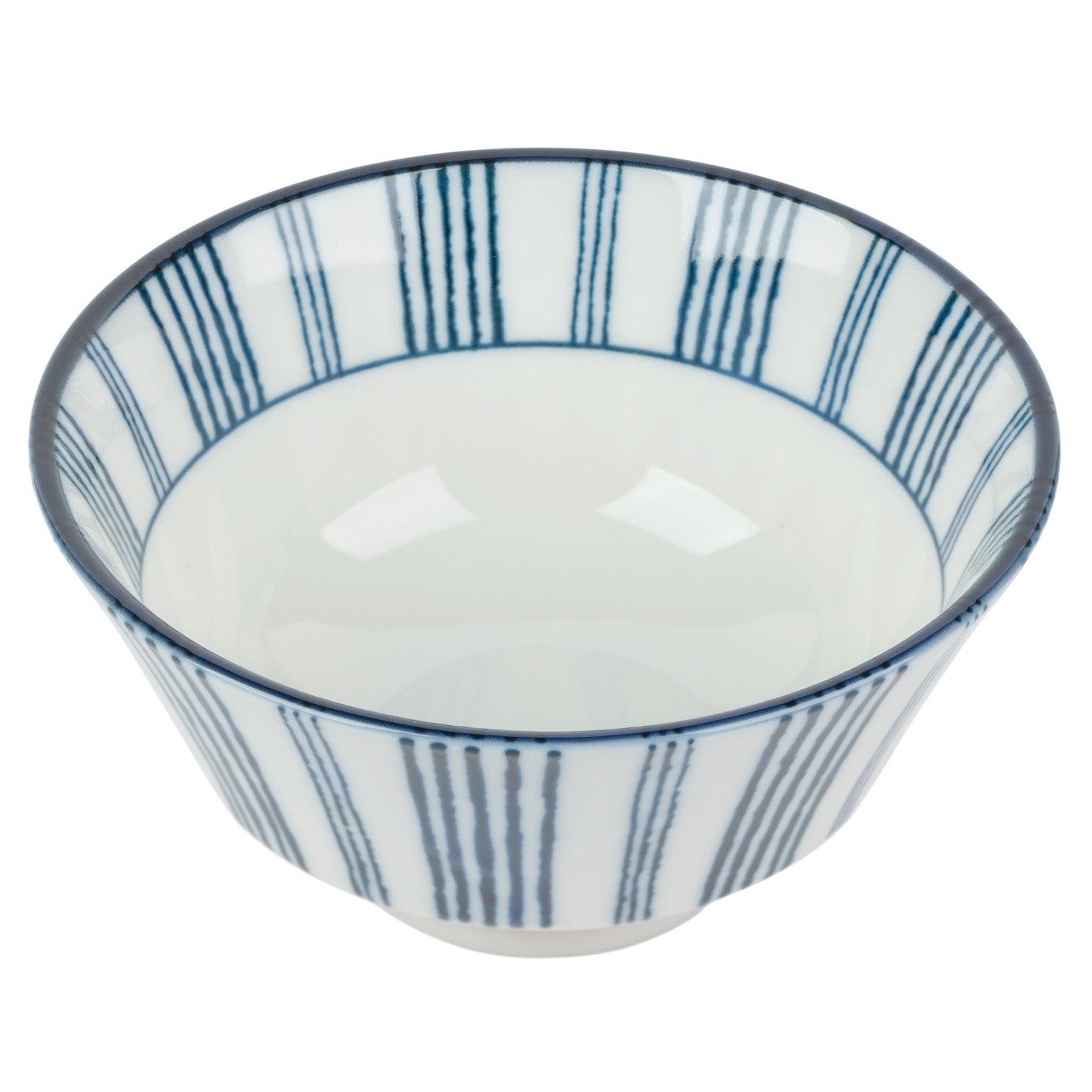 Shimamon Geometric Japanese Rice Bowl open