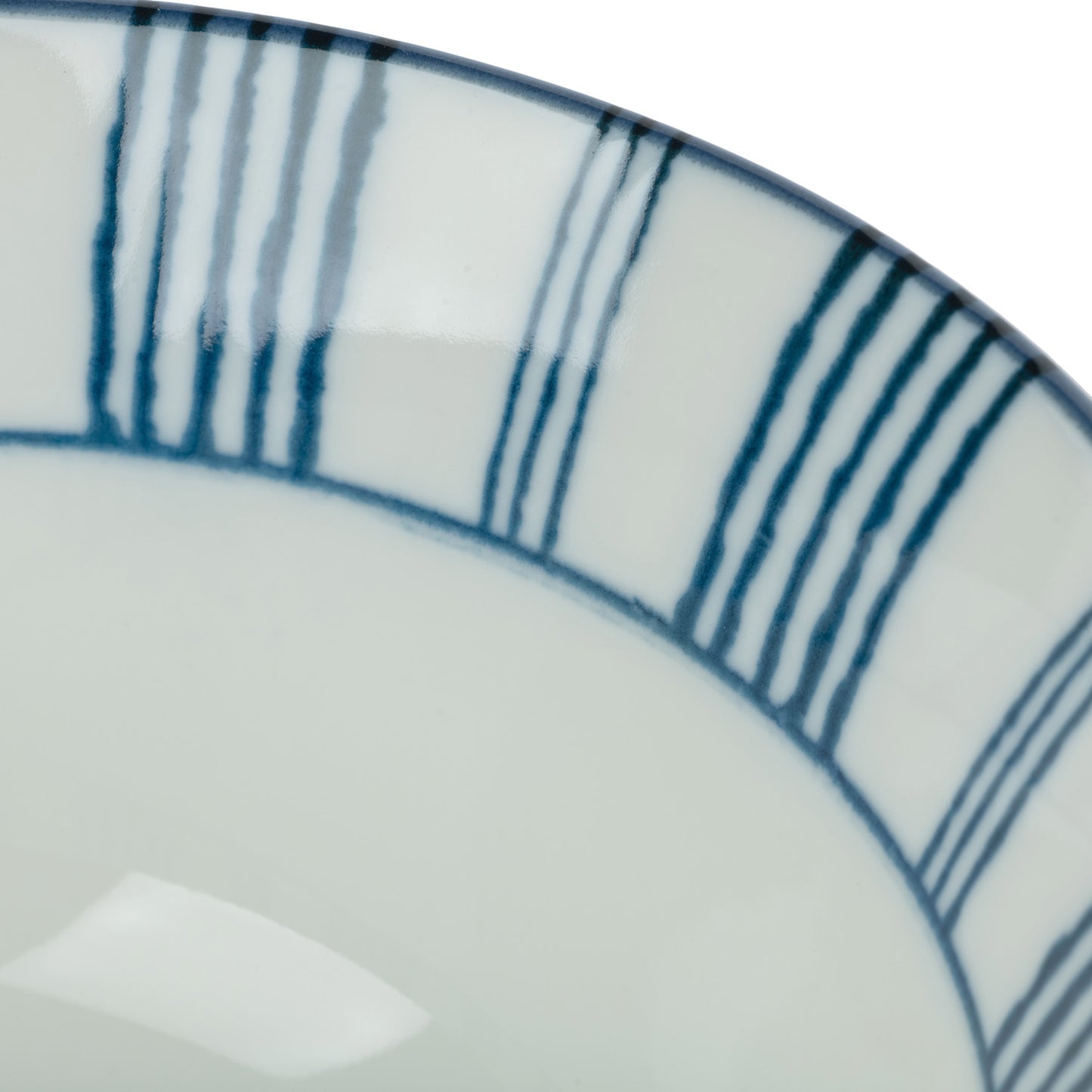 Shimamon Geometric Japanese Soup Bowl detail