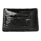 Shinogi Black Ribbed Japanese Ceramic Dish