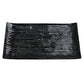 Shinogi Black Ribbed Japanese Ceramic Plate