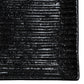 Shinogi Black Ribbed Japanese Ceramic Plate detail