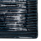 Shinogi Blue Ribbed Japanese Sushi Plate detail