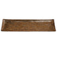 Shinogi Brown Ribbed Japanese Sushi Plate