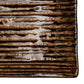 Shinogi Brown Ribbed Japanese Sushi Plate detail