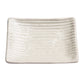 Shinogi White Ribbed Japanese Ceramic Dish