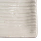Shinogi White Ribbed Japanese Ceramic Dish detail