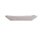 Shinogi White Ribbed Japanese Ceramic Dish side