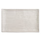 Shinogi White Ribbed Japanese Ceramic Plate top