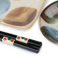 Single Person Dot Brush Blue Japanese Sushi Set detail