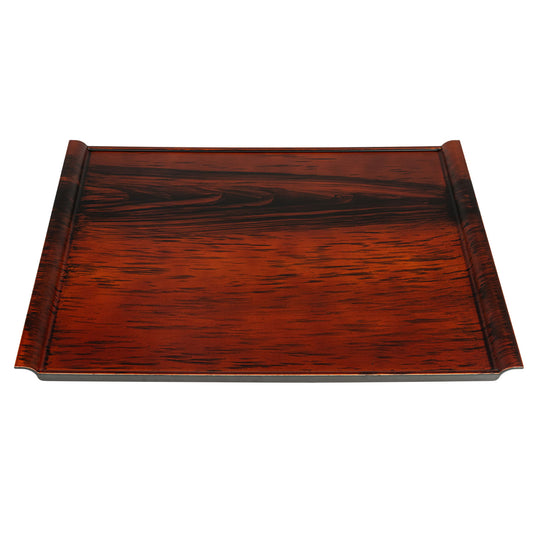Small Brown Wood Effect Japanese Tray