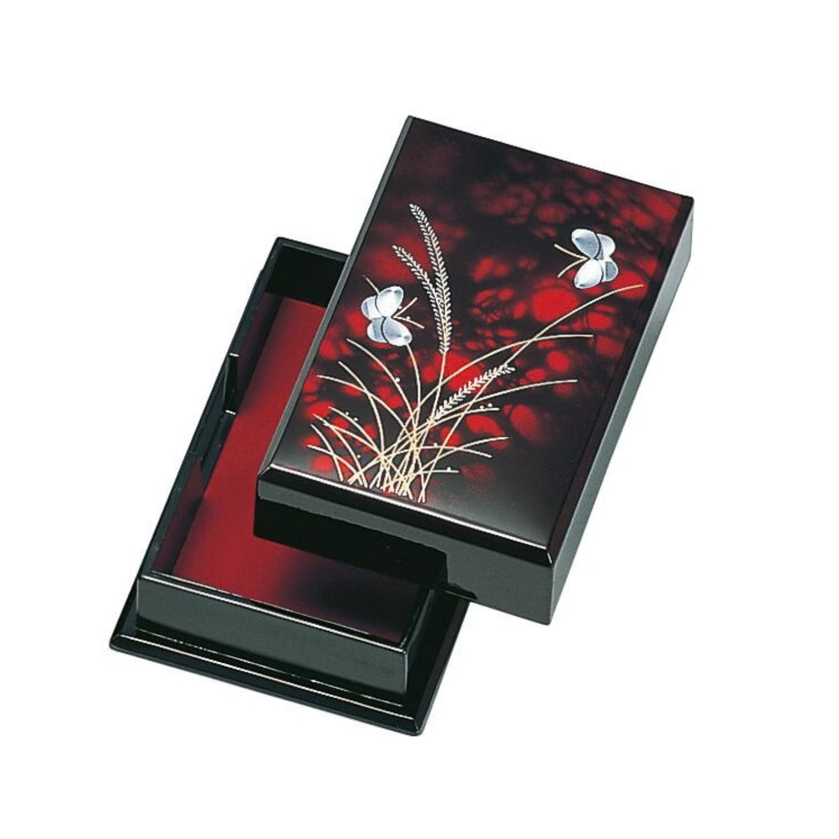 Small Butterfly Japanese Lacquer Jewellery Box