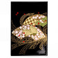Small Fan Japanese Lacquer Jewellery Box top