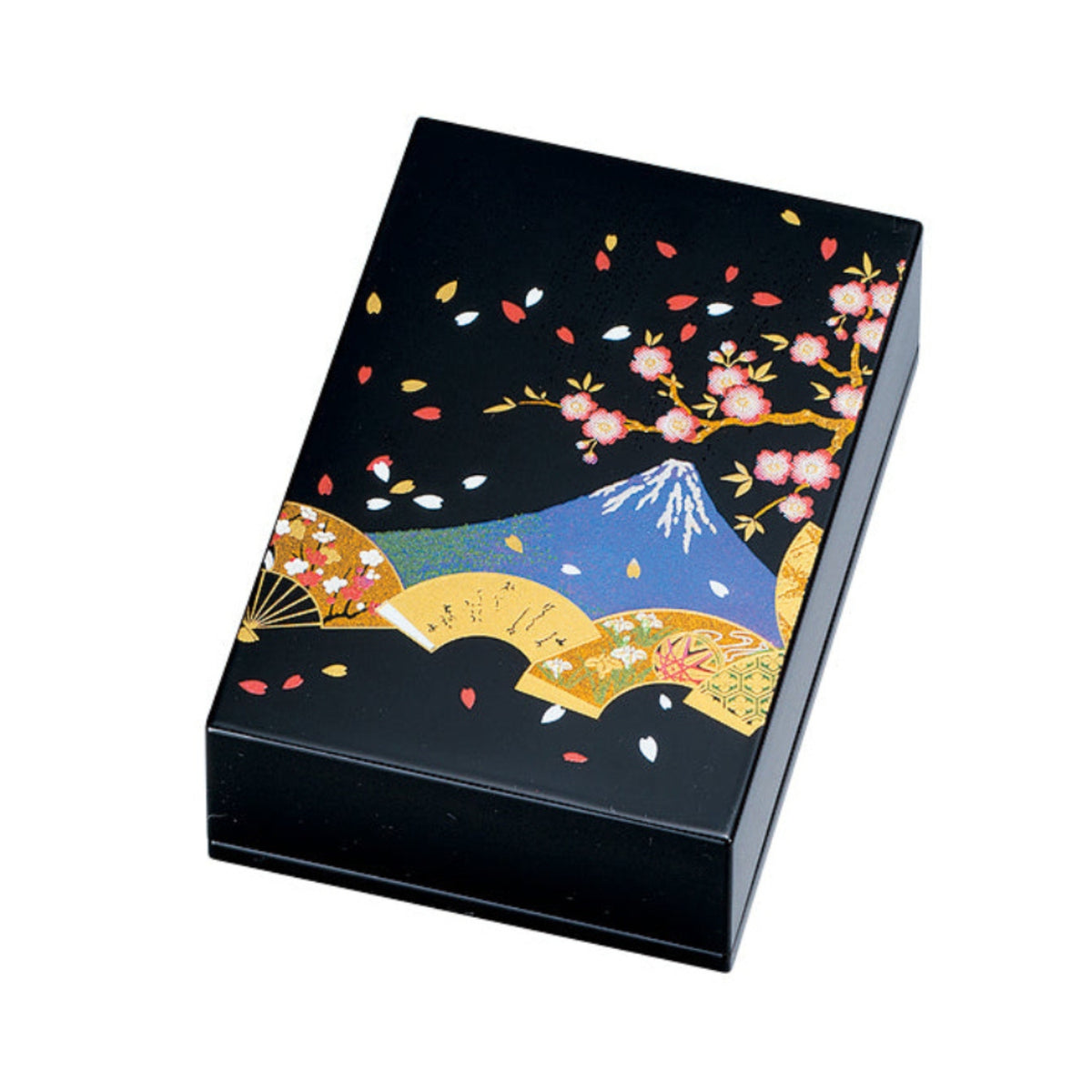 Small Mt Fuji Japanese Lacquer Jewellery Box