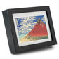 Small Red Mount Fuji Framed Japanese Picture side angle