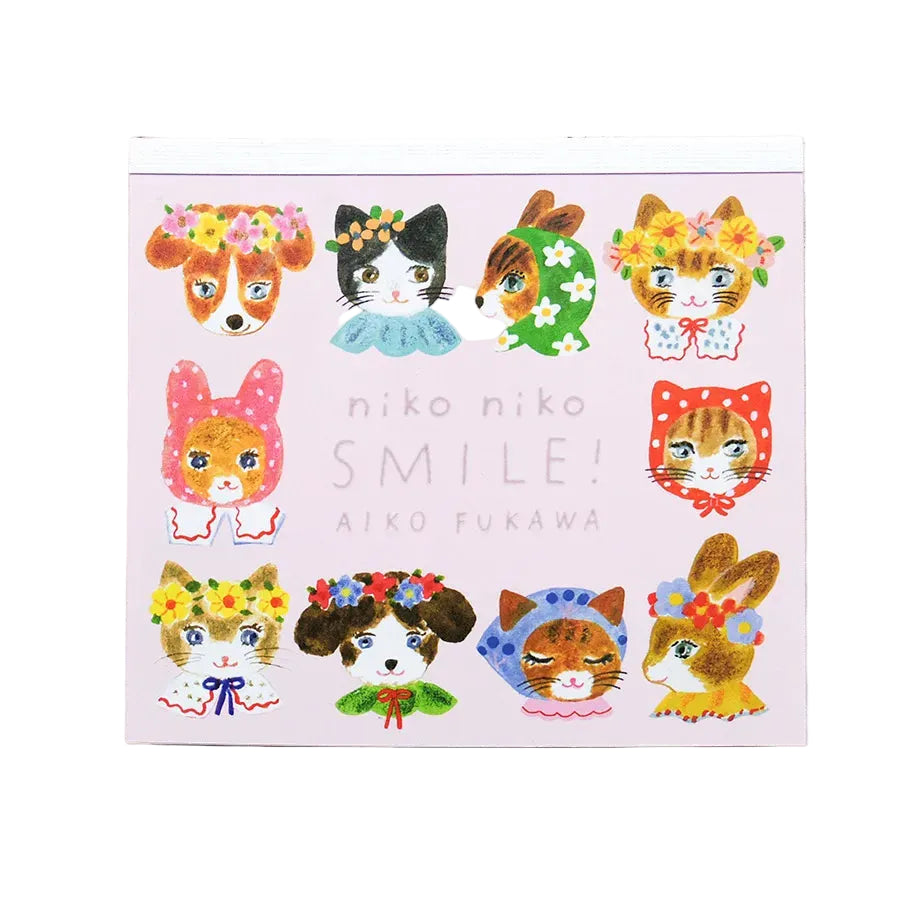 Smile Small Japanese Memo Pad