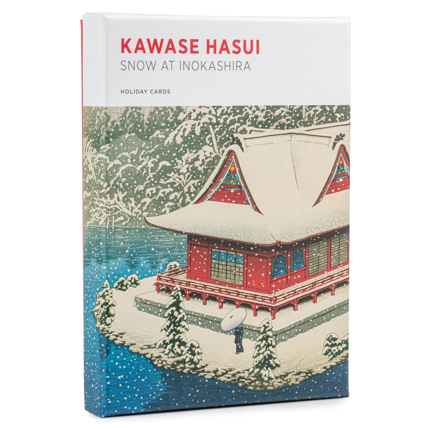 Snow at Inokashira Box 12 Xmas Holiday Cards front