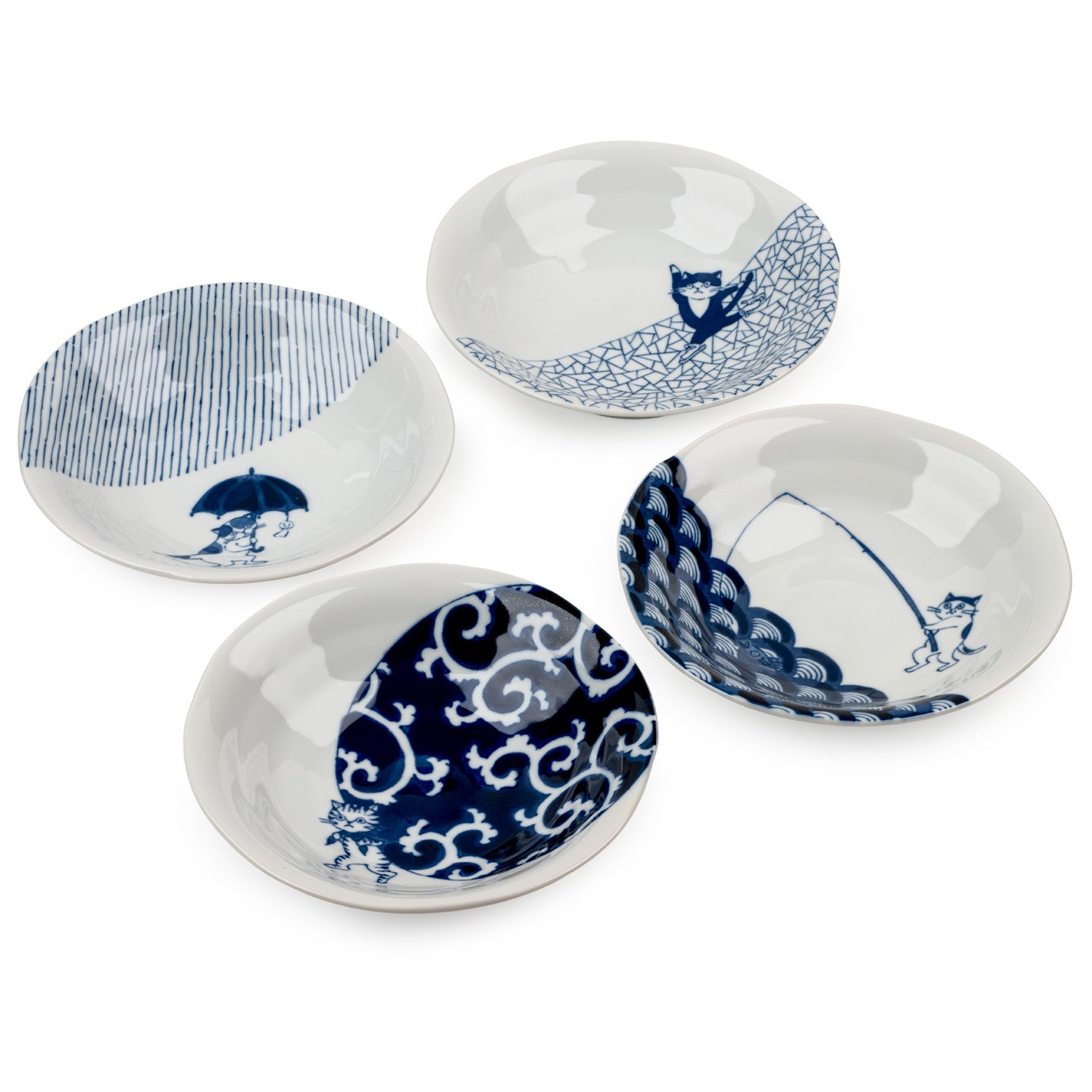 Someneko Cat Japanese Bowl Gift Set