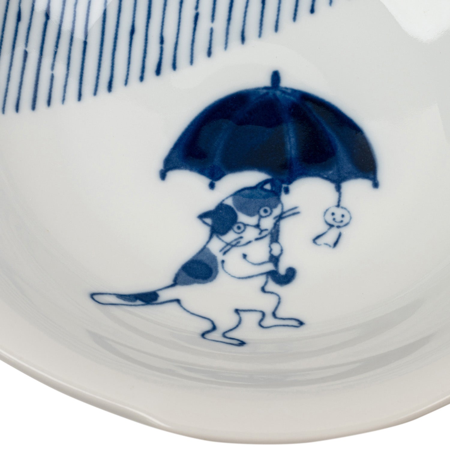 Someneko Cat Japanese Bowl Gift Set detail umbrella 