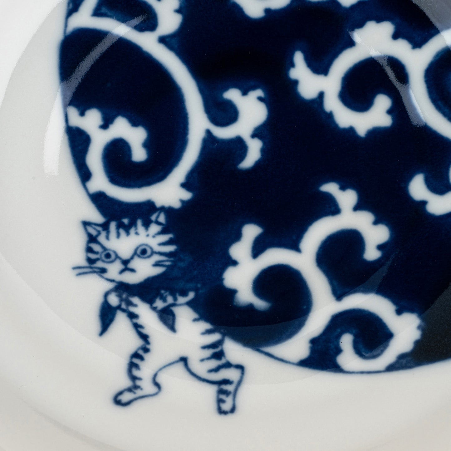 Someneko Cat Japanese Plate Gift Set detail