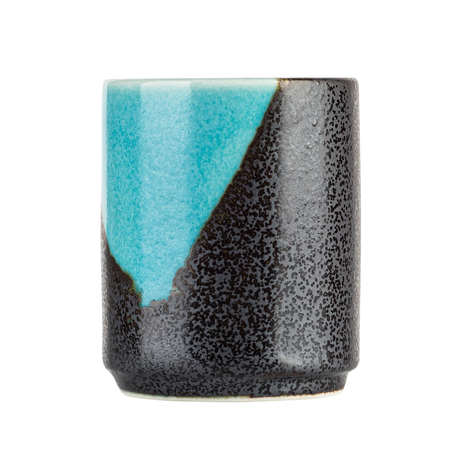 Sora Blue and Grey Japanese Sake Cup side