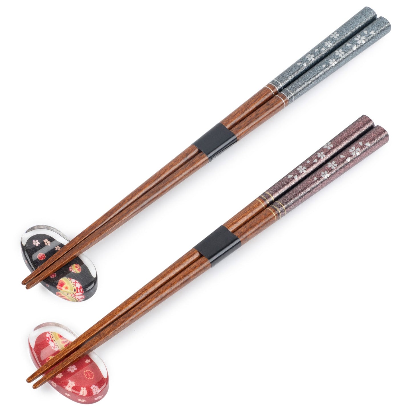 Sparkling Cherry Blossom Japanese Chopstick Gift Set side