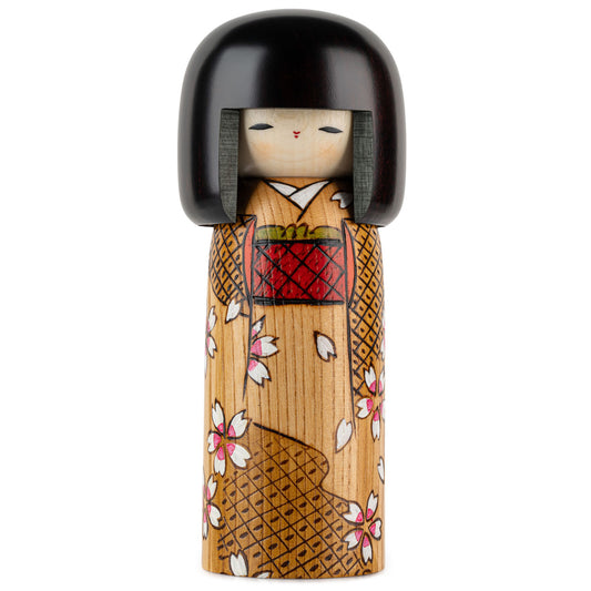 Spring Colours Japanese Kokeshi Doll