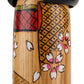 Spring Colours Japanese Kokeshi Doll detail