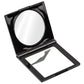Square Musashino Lacquer Japanese Compact Mirror inside