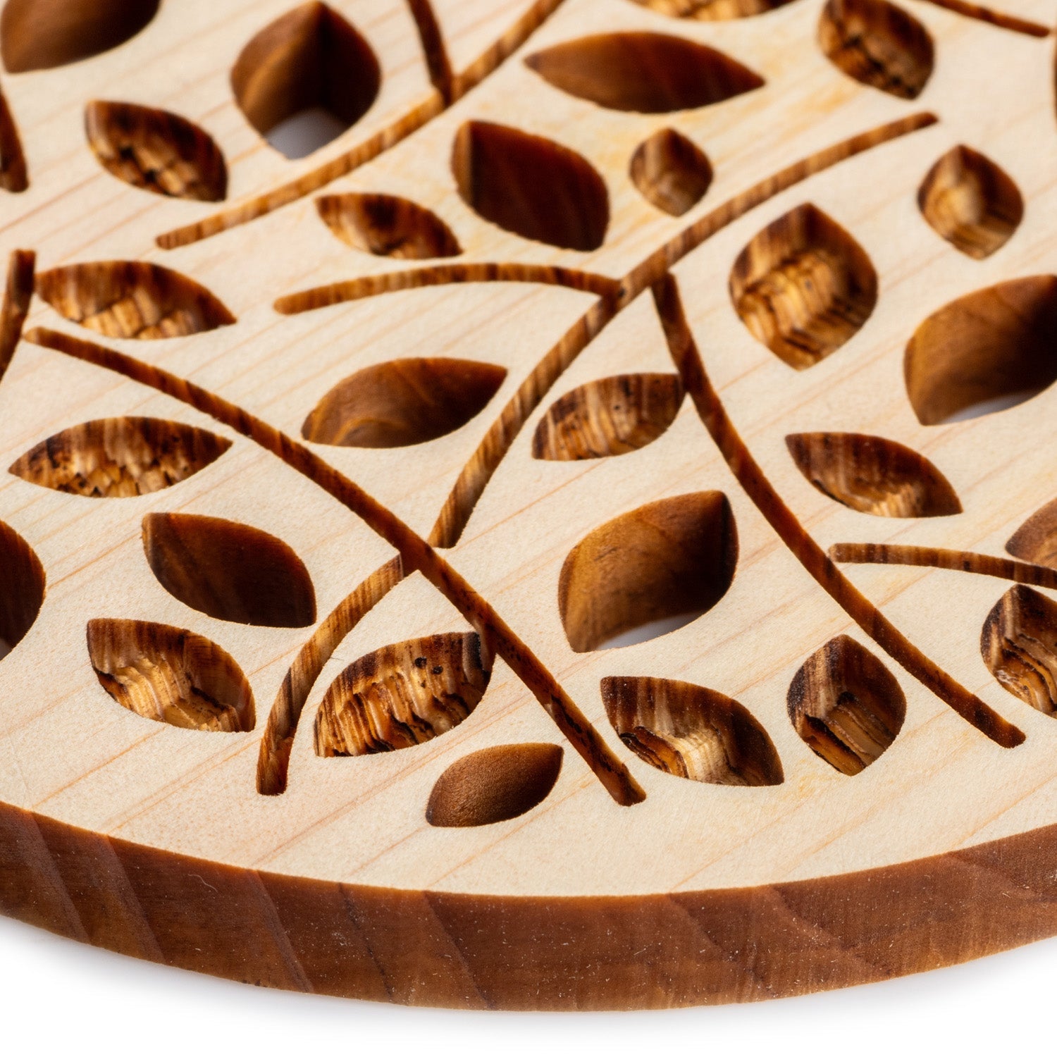 Sunbeams Natural Wood Premium Japanese Coaster detail