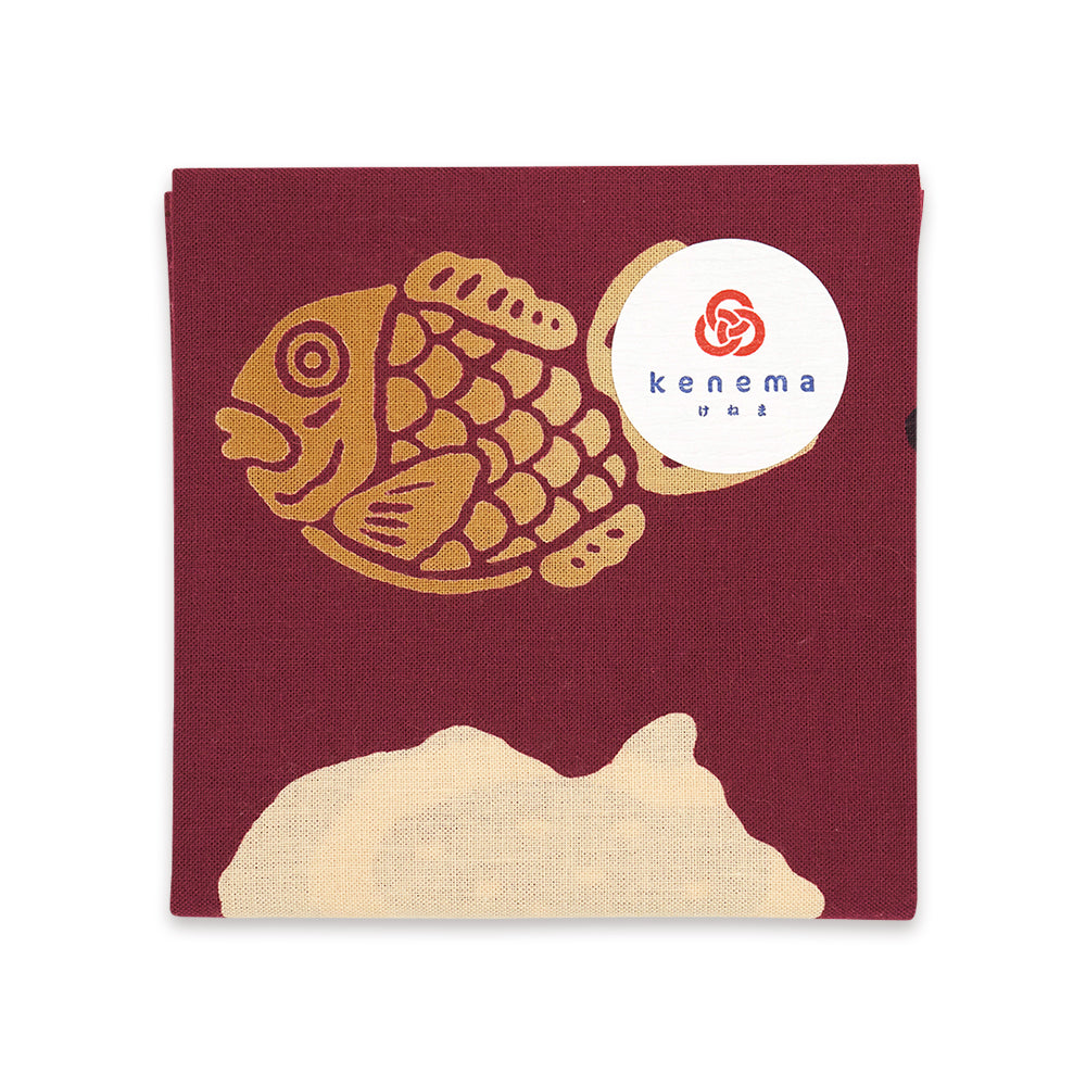 Taiyaki Fish Japanese Handkerchief folded