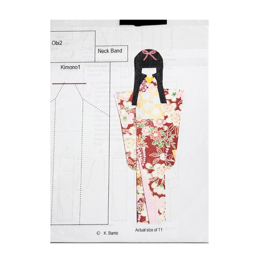 Tall Kimono Girl Paper Doll Making Kit