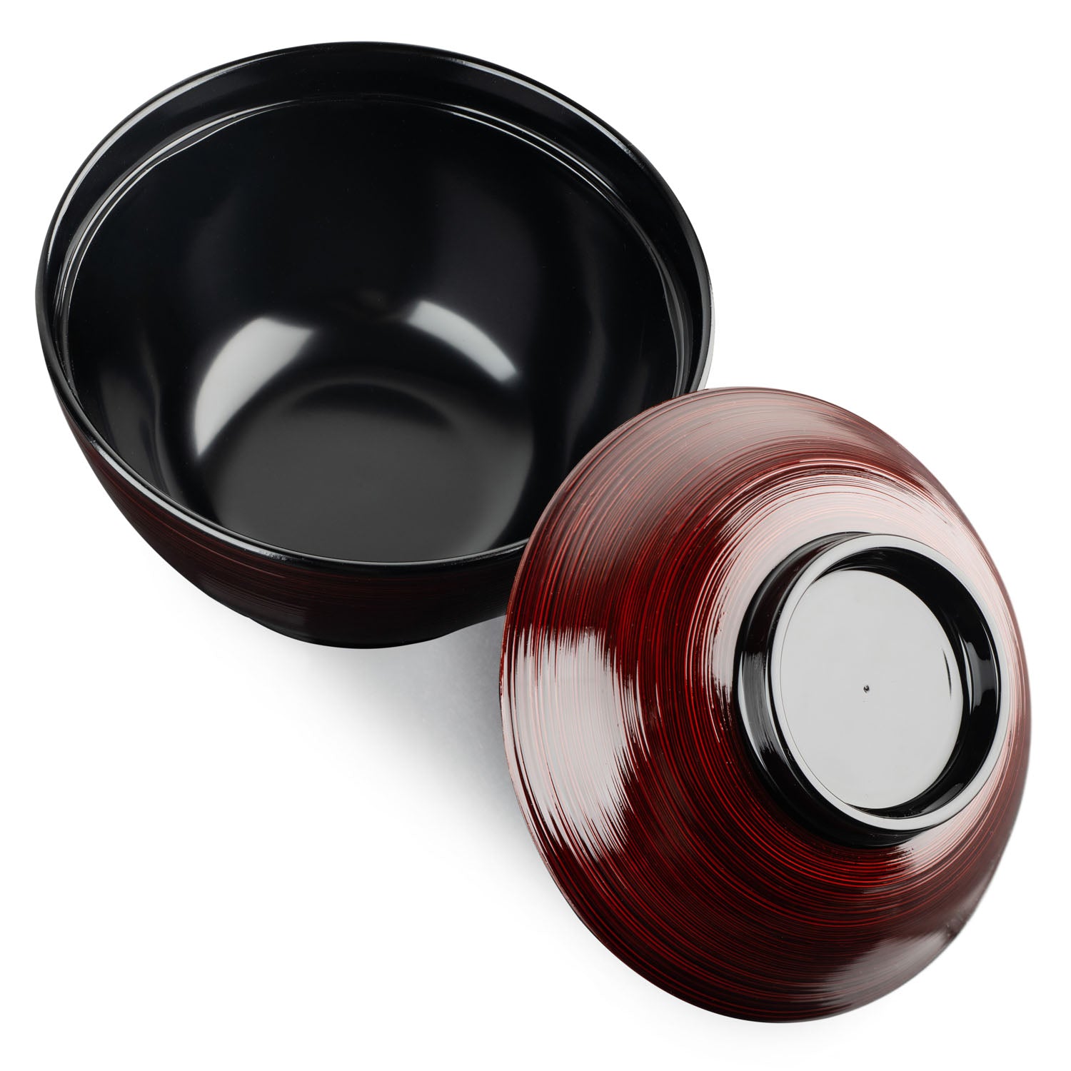 Tamari Japanese Lacquer Rice Bowl and Lid top