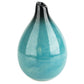 Teardrop Blue Crackleglaze Small Japanese Vase