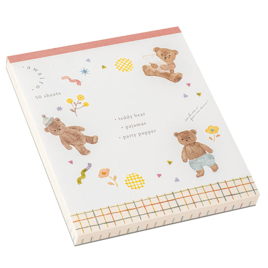 Teddy Bear Japanese Memo Pad
