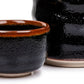 Tenmoku Black Japanese Sake Set