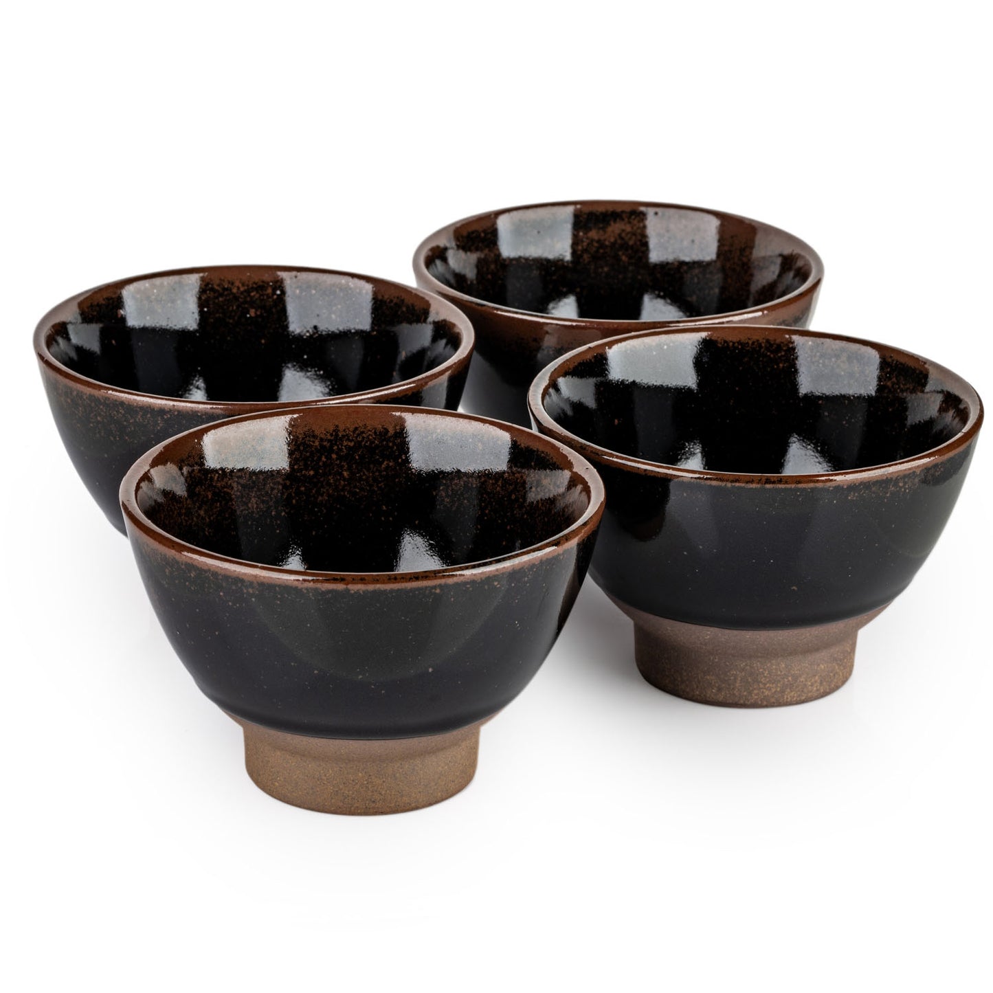 Tenmoku Eureka Japanese Small Bowl Gift Set
